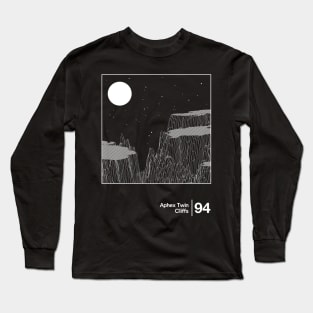 Aphex Twin - Cliffs / Minimalist Style Graphic Design Long Sleeve T-Shirt